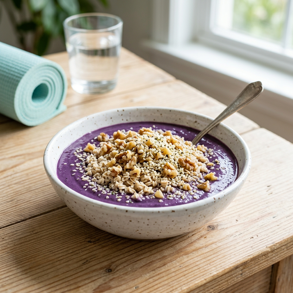 Ditch the Sugar Crash: The "Pre-Workout" Ube Power Bowl for Sustained Energy ⚡